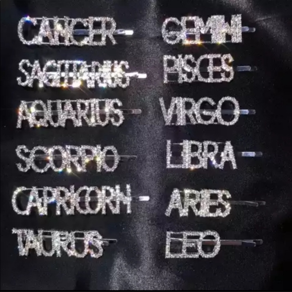 Astrology Bling Hair Clip - Picture 3 of 10